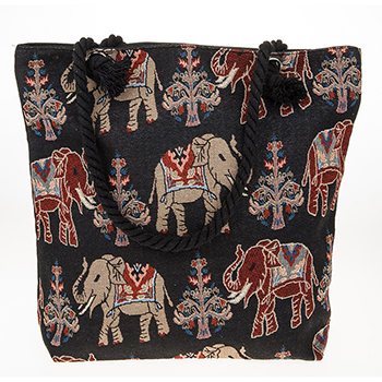 Tote Bag Elephant Black